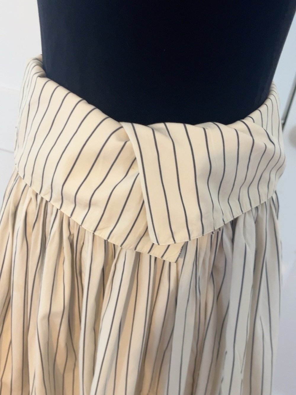 Vintage 1980s Kenzo Pinstripe Skirt with Pockets Archive# 6012 - Picture 15 of 16